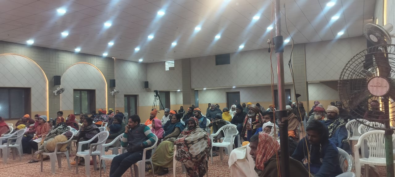 आज दिनांक 12-01-2026 को चल रही नित्य राम लीला में श्री राम राज्याभिषेक