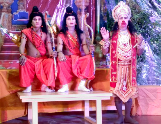 25 फरबरी 2026 को नित्य रामलीला मंचन में,अशोक वाटिका,,लंका दहन लीला का मंचन